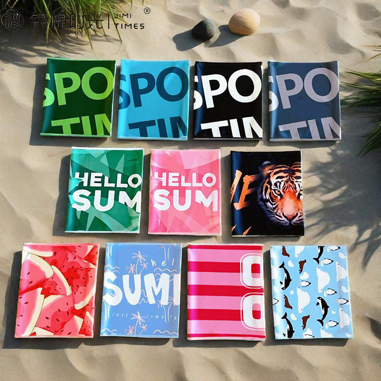 Cross-Border Digital Printing Cold-Feeling Sports Towel Absorbs Sweat, Fitness Quick-Drying Sweat Towel, Running Badminton Cooling Towel