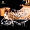 European Style Light Luxury Iceberg Waterfall Fast Wine Decanter Household Crystal Glass Wine Filter Decanter