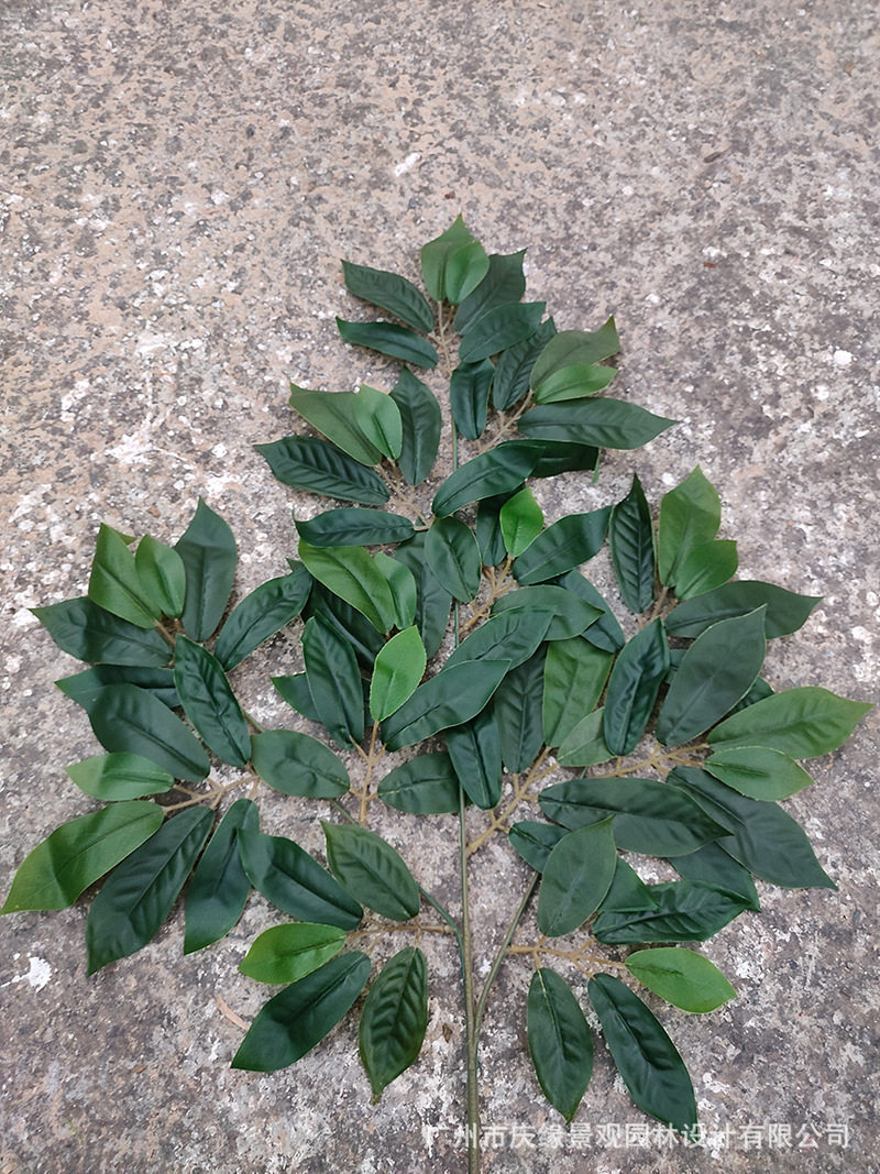Simulation Chestnut Leaf False Chestnut Tree Leaf Gardenia Tree Leaf Gardenia Tree Leaf Engineering Landscape Fake Flower Material