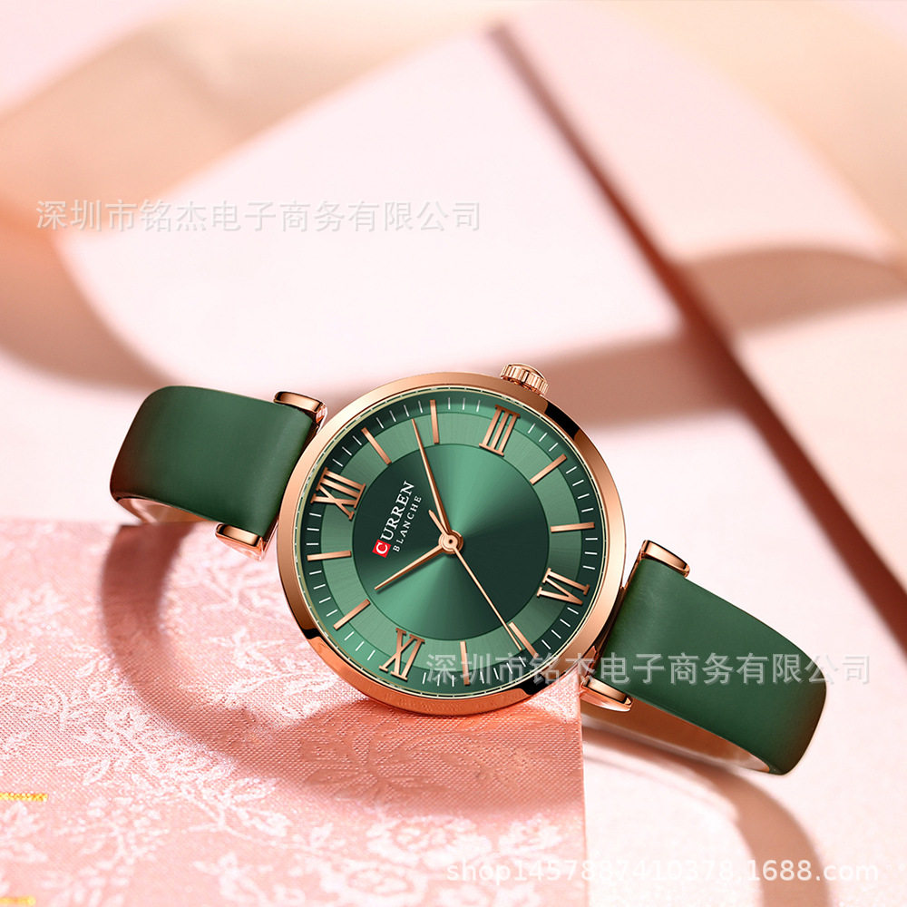 CURREN Karin 9079 Women's Small Dial Belt Watch Fashion Casual Women's Waterproof Quartz Watch Women's Watch