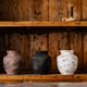 Medieval Style Pottery Jar, Retro Ceramic Vase, Zen Style Old Japanese Flower Vessel, Wabi-Sabi Style Flower Pot, Living Room Floor-Standing Ornaments