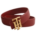 Th bronze buckle + red
