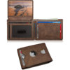 Customized Cross-Border Multi-Card Slot 70% off Wallet with Airtag Positioning Leather Wallet Rfid Anti-Theft Swipe Wallet for Men