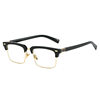 Zhang Yuanying Same Style Hawksbill Fashionable Plain Glasses Frame Butterfly Eyebrow Line Half Frame 20411 for Men and Women