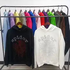 In-Stock High-Quality Original Sp5Der Sweatshirt 450g Heavyweight Fleece Couple's Hoodie Amazon Overseas Cross-Border