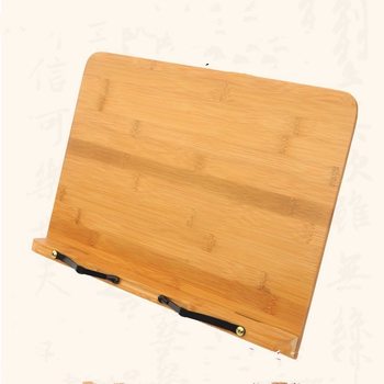 Bamboo hollow-out copybook stand writing brush copybook stand calligraphy reading stand bamboo reading bookshelf reading bookshelf wholesale