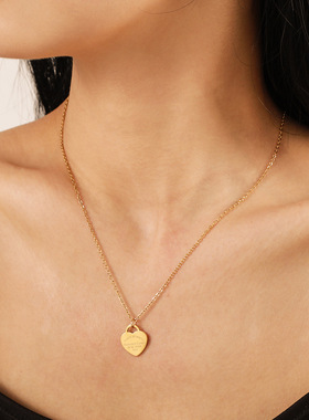 Girl love pendant female fashion peach heart clavicle chain
