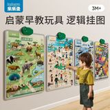 Lele Fish baby Sound Настенная диаграмма раннего образования младенцев и детей младшего возраста с когнитивным звуком наклейки на стену машина для точечного чтения Головоломка Просвещение Обучение