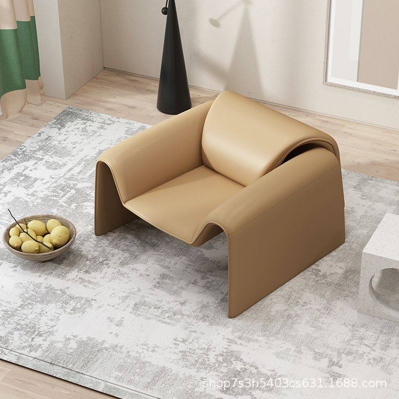 北欧单人沙发意式简约酒店客厅阳台售楼处样板间创意休闲椅螃蟹椅
