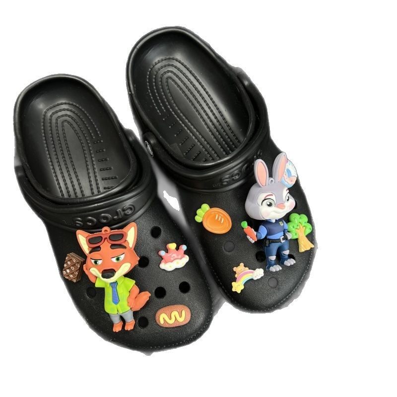 Crazy Animal Rabbit Police Officer Judy Cute Shoe Accessories Couple Cute Shoe Buckle DIY Cartoon Creative Shoe Flower