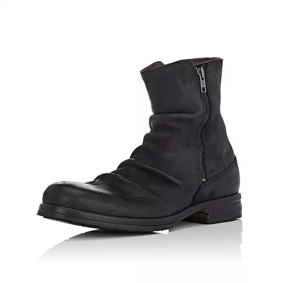 Retro Roman Boots for Men, Chelsea Boots with Side Zipper, Low-Cut, Artificial Pu, Winter Export Ready Stock Chelsea Boots for Men
