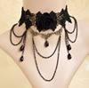 Cross-Border Accessories Female Palace Gothic Sexy Choker Lace Necklace Choker Clavicle Chain Flower Lace Neck Strap