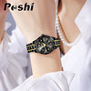 POSHI Quartz Watch Niche Light Luxury Women's Watch Steel Belt Cross-border Foreign Trade Women's Watch Advanced Sense