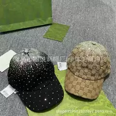 New High-Quality Full-Diamond High-End Baseball Cap for Women, Summer Fashion, Versatile, Casual, Outdoor Sunshade and Sun Protection Hat