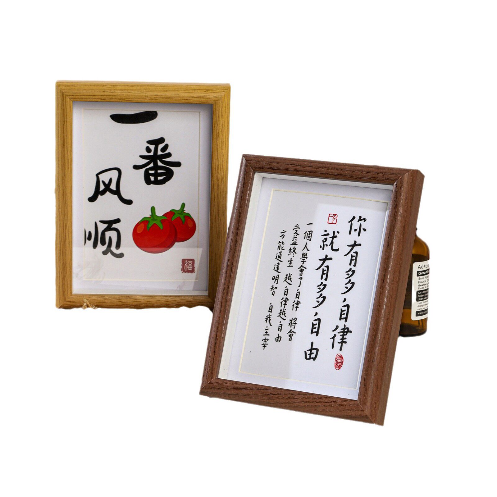 Modern simple three-dimensional hollow photo frame manual table photo frame calligraphy word 8 inch photo frame desktop table wholesale