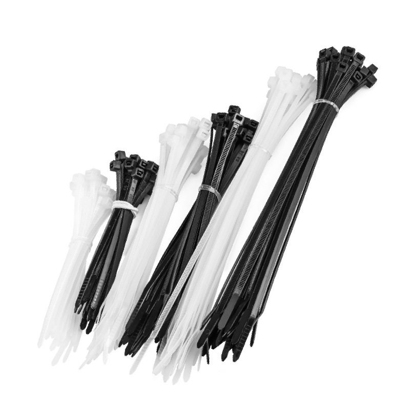 Factory custom cable tie white self-locking 3*4*5*8*100*150*200*300 cold-resistant cable tie