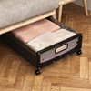 Amazon iron bed bottom storage rack dust-proof storage box under bed clothes shoes books wheeled mobile storage rack