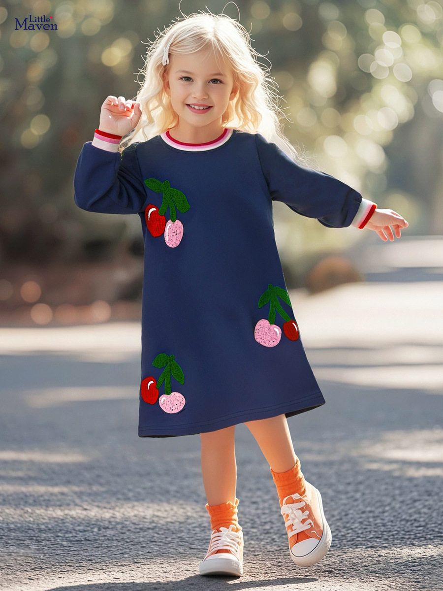 加工定制货源女童裙子 新款秋季女童连衣裙 可爱儿童裙子