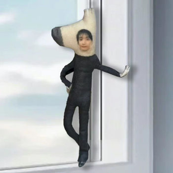 Kim Min-Ki and Lee Soo-Min Brothers Abstract No White Edge Full Body with Skeleton Wire Random Shape Plush Fabric Doll