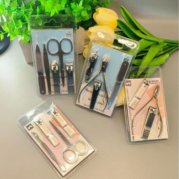 Portable Nail Clipper Set with Printable Logo Nail Scissors Nail Clippers Household Pedicure Tools Ear Scoop Wholesale