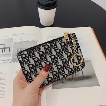 Korean Style Ultra-thin Small Coin Purse Women's Short 2025 New Niche Fashion Key Case Coin Bag Zipper Wallet Trendy