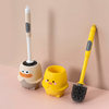 Toilet Brush for Home Use, No Dead Angle Brush, Cartoon Long-Handle Toilet Cleaning Brush Set
