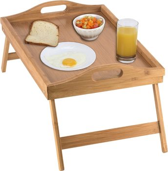 Bamboo Foot Tray Breakfast Plate Fruit Folding Bed Rectangular Japanese Tea Hotel Tray Cross-border Exclusive
