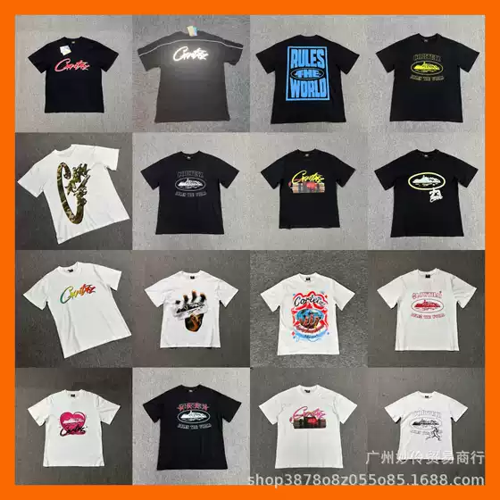 Short-Sleeved Alcatraz T-Shirt with Lettering, Round Neck, American Street Style, High Street, European and American Style, Hip-Hop, Casual Loose Fit for Men and Women