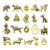 Смешанная серия 20 ancient golden dog-20 моделей, по 1 штуке в каждой-23g-SN858