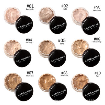 Langmanni Concealer Concealer, Moisturizing, Brightening Skin Color, Long-Lasting Non-Removing Makeup Liquid Foundation Cross-Border