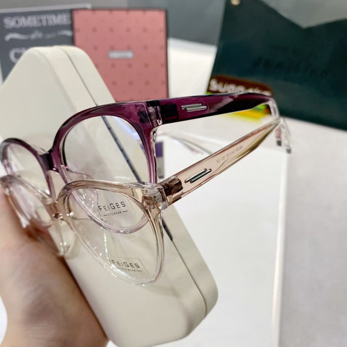 New TR90 optical glasses ultra-light makeup artifact optical glasses frame can be equipped with myopia flat lens 596