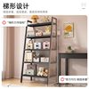 Storage Rack Kitchen Floor Bedroom Trapezoidal Shelf Multi-layer Snack Bookshelf Bathroom Bathroom Storage Rack