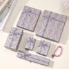 French-Style Printed Jewelry Packaging Box with Bow, Gift Box, Scarf Box, Vintage Necklace, Ring, Jewelry Packaging Box