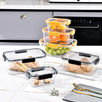 Crisper food grade refrigerator special storage box frozen sealed box with Lid Food dumpling box vegetable food jar