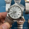 White Steel Baton Markers, Silver White Dial
