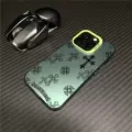 Colorful silver shell-green-cross ser123