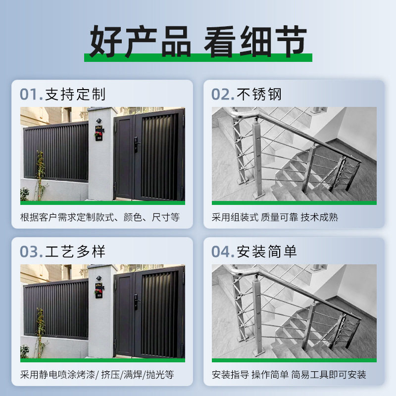 Supply of Steel Structure Staircases, Ramps, Awnings, Corridors, and Outdoor Renovation Products with Pressure-Resistant Steel Frames for Sunshade