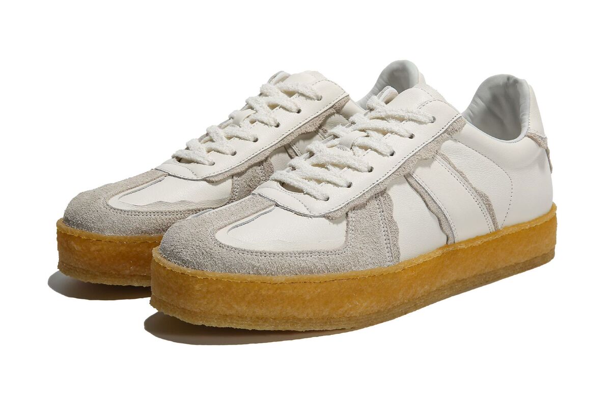 Giày sneaker nam da thật dễ phối đồ — Màu trắng