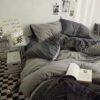 Nanjiren four-piece quilt cover bedding sheets washed cotton three-piece student dormitory