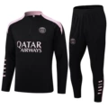 Paris black pink collar