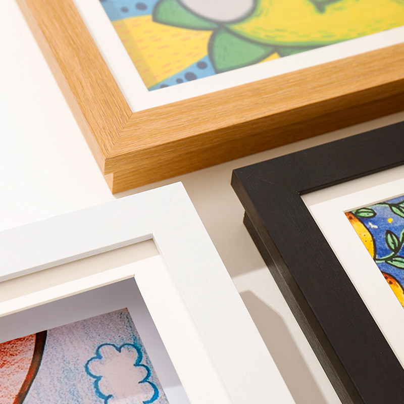 Children's Art Painting Storage Picture Frame Kindergarten Work Display Frame A4A3 Framed Easel Magnetic Flip Photo Frame