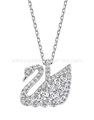 Horse's eye swan necklace