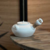 Chaozhou Original White Clay Sand Teapot with Side Handle, Suitable for Boiling Water and Making Tea, Can Be Used on Charcoal Stove or Electric Ceramic Stove, with a Pop-Up Lid