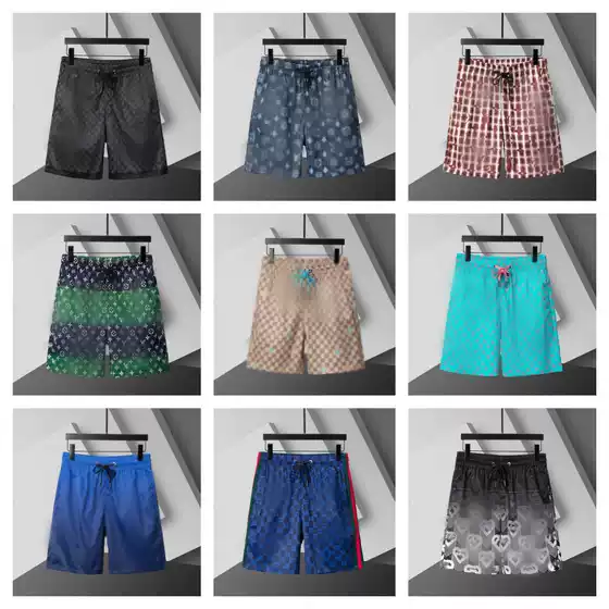 Cross-Border High-End Version of Lv Shorts and Beach Pants, 2025 Summer New Casual Loose-Fit Unisex Shorts for Export
