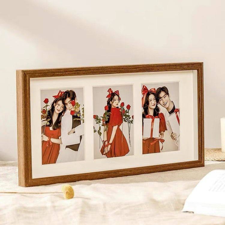 Photo Frame Display Stand Two, Three, or Four-Piece Combination Photo Frame for Printing Photos DIY Hanging Couple Family Portrait Commemorative Foreign Trade Wholesale