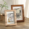 Simple modern solid wood photo frame table photo frame 6 7 8 10 inch A4 gold wall factory wholesale