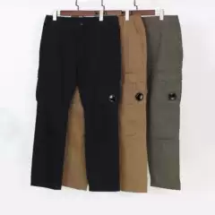 Cross-border American CP Fashion Brand Pocket Lens Classic Detail Washed Loose Overalls Men's and Women's Casual Pants