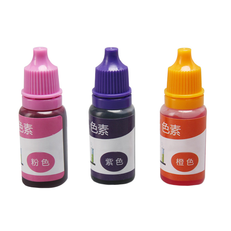 10ml儿童科学实验色素水溶性颜料橡皮泥史莱姆diy手工皂着色剂