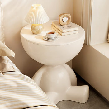 Creative Bedside Table Household Sofa Side Table Storage Rack Bedroom Balcony Removable Mini Table Small Apartment Coffee Table