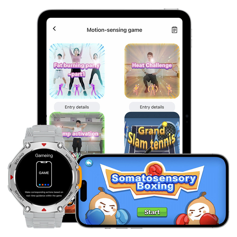 2026 New Model 5Atm Waterproof Sports Smartwatch M-Rex4, Cross-Border Exclusive Hot-Selling Outdoor Smart Wearable Device